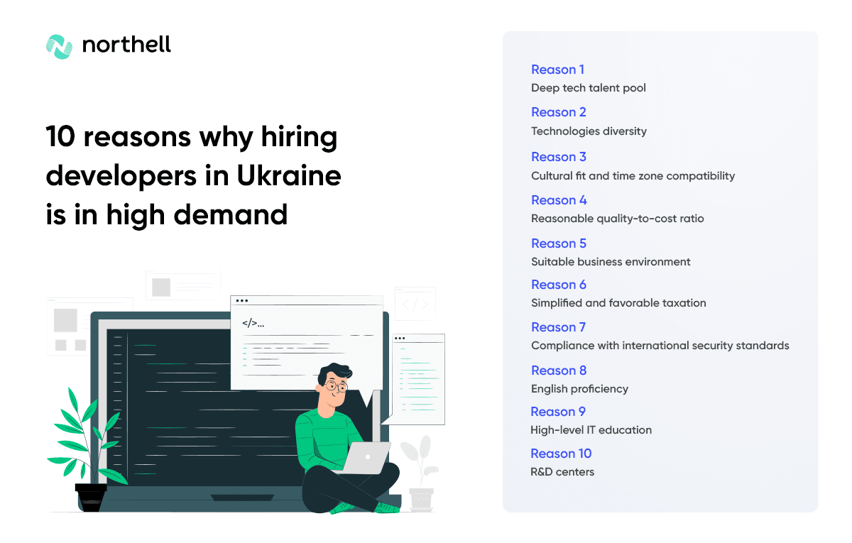 10 reasons why hiring developers in Ukraine is in high demand