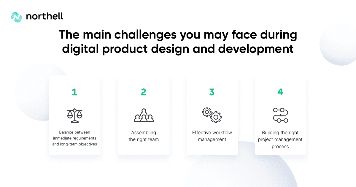 The main challenges you may face during digital product design and development