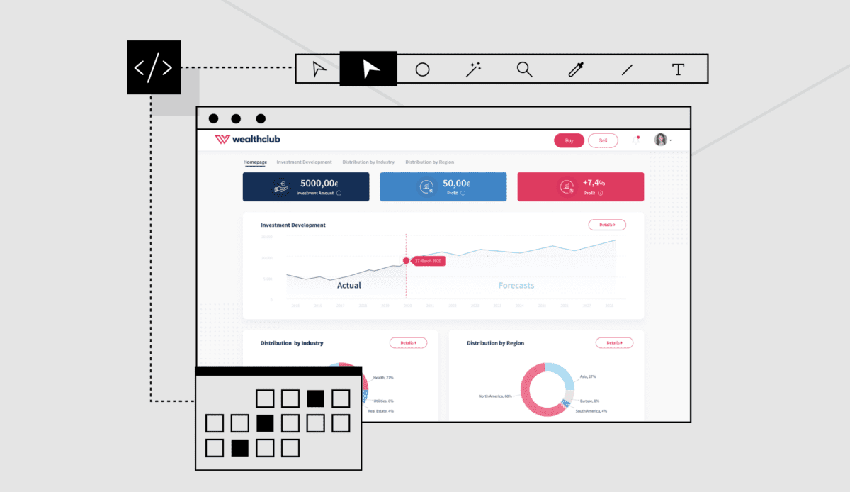UX and UI prototypes in Figma